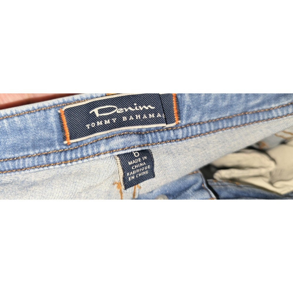 Tommy Bahama Jeans Womens Size 6 32x28 Blue Straight Leg Mid Rise Slim Boyfriend - Picture 6 of 8